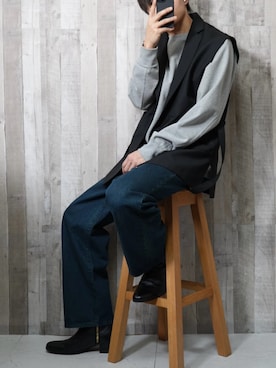 「endevice（エンデヴァイス）のアイテム」を使った、やそさん（メンズ・181cm）の冬コーディネート