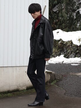 「endevice（エンデヴァイス）のアイテム」を使った、やそさん（メンズ・181cm）の冬コーディネート