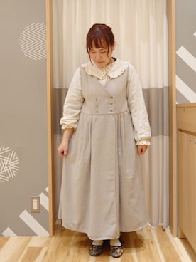 「Samansa Mos2（サマンサ モスモス）のアイテム（シューズ）」を使った、miki𓆸 𓂂.さん（レディース・154cm）の春コーディネート