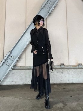 「アイテム（ベスト）」を使った、LVEU.さん（レディース・163cm・20代）の冬コーディネート