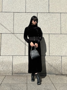 「LVEU.（ラブユ.）のアイテム」を使った、LVEU.さん（レディース・163cm）の冬コーディネート