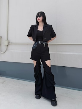 「LVEU.（ラブユ.）のアイテム」を使った、LVEU.さん（レディース・163cm）の夏コーディネート