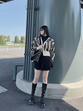 「アイテム（ワンピース）」を使った、LVEU.さん（レディース・163cm・20代）の秋コーディネート