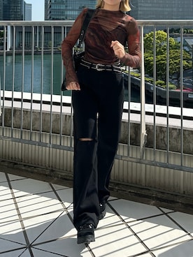 「LVEU.（ラブユ.）のアイテム」を使った、LVEU.さん（レディース・163cm）の春コーディネート