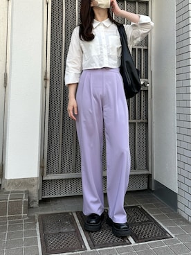 「LVEU.（ラブユ.）のアイテム」を使った、LVEU.さん（レディース・169cm）の春コーディネート