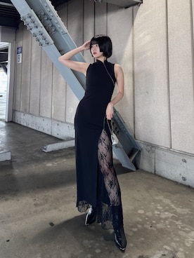 「LVEU.（ラブユ.）のアイテム」を使った、LVEU.さん（レディース・163cm）の夏コーディネート