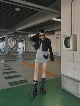 「LVEU.（ラブユ.）のアイテム」を使った、LVEU.さん（レディース・163cm）の秋コーディネート