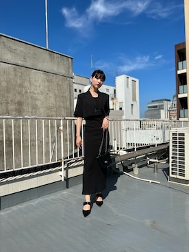「LVEU.（ラブユ.）のアイテム（ジャケット/アウター）」を使った、LVEU.さん（レディース・163cm）の夏コーディネート