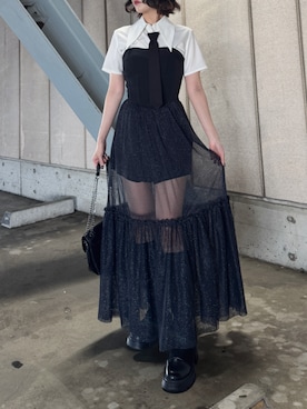 「アイテム（フォーマルスーツ/小物）」を使った、LVEU.さん（レディース・163cm）の夏コーディネート