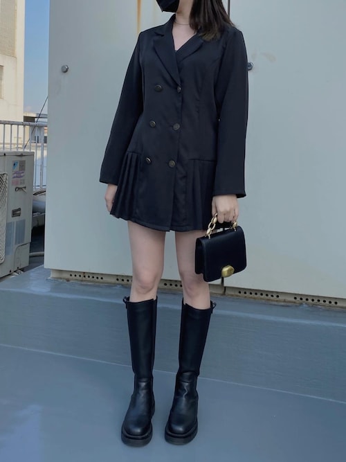 Jacket style mini one-piece / ジャケット風ミニワンピース