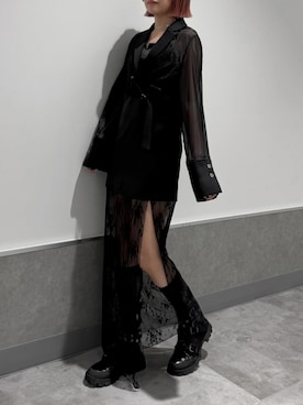 「アイテム（テーラードジャケット）」を使った、LVEU.さん（レディース・163cm・20代）の秋コーディネート