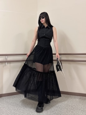 「LVEU.（ラブユ.）のアイテム」を使った、LVEU.さん（レディース・163cm）の夏コーディネート