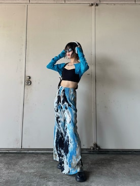 「LVEU.（ラブユ.）のアイテム」を使った、LVEU.さん（レディース・163cm）の夏コーディネート