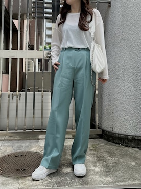 「LVEU.（ラブユ.）のアイテム」を使った、LVEU.さん（レディース・169cm）の夏コーディネート
