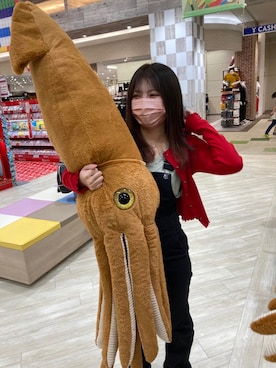 「GUコーデ」｜「アイテム（オールインワン・サロペット）」を使った、ゆんゆんさん（レディース・153cm）の春コーディネート