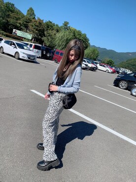 「SHIEN」｜「アイテム（ブーツ）」を使った、ゆんゆんさん（レディース・153cm）の秋コーディネート