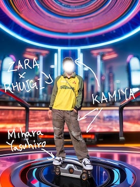 「アイテム（シャツ/ブラウス、イエロー系）」を使った、ロウタリーさん（メンズ・178cm）の秋コーディネート