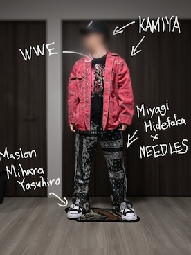 「Maison MIHARA YASUHIRO（メゾンミハラヤスヒロ）のアイテム」を使った、ロウタリーさん（メンズ・178cm）の春コーディネート