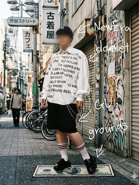「doublet（ダブレット）のアイテム」を使った、ロウタリーさん（メンズ・178cm）の夏コーディネート