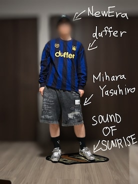 「The DUFFER of ST.GEORGE（ザダファーオブセントジョージ）のアイテム」を使った、ロウタリーさん（メンズ・178cm）の夏コーディネート
