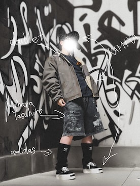 「アイテム（レッグウェア）」を使った、ロウタリーさん（メンズ・178cm）の冬コーディネート