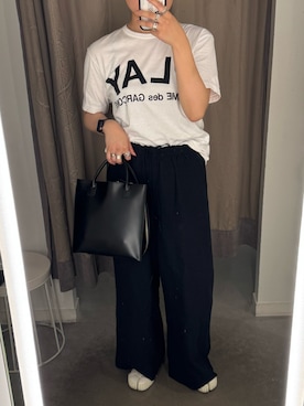 「PLAY COMME des GARCONS（プレイコムデギャルソン）のアイテム」を使った、Ricoさん（レディース・163cm）の夏コーディネート