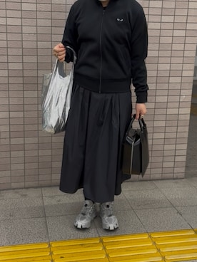 「PLAY COMME des GARCONS（プレイコムデギャルソン）のアイテム」を使った、Ricoさん（レディース・163cm）の秋コーディネート