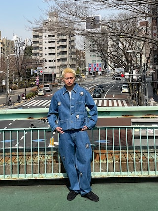 HUF（ハフ）の「INFINITY JEWEL DENIM COVERALL / HUF カバーオール
