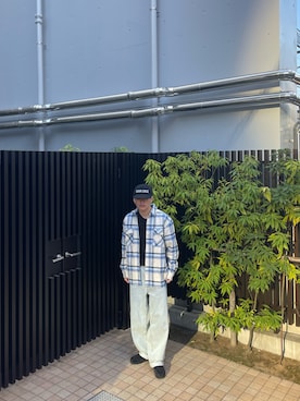 「HUF（ハフ）のアイテム（帽子）」を使った、Ryuichi Kawagishiさん（メンズ・172cm）の秋コーディネート