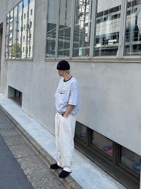 「HUF（ハフ）のアイテム（ニットキャップ/ビーニー）」を使った、Ryuichi Kawagishiさん（メンズ・172cm）の春コーディネート