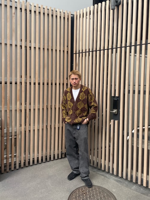 Ryuichi Kawagishi(HUF SHIBUYA)|HUFのカーディガン/ボレロを使った