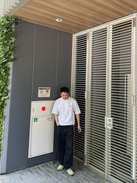「HUF（ハフ）のアイテム（パンツ）」を使った、Ryuichi Kawagishiさん（メンズ・172cm）の春コーディネート