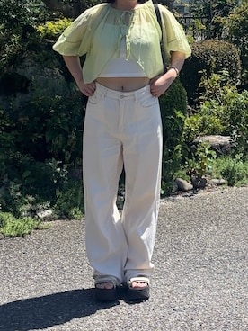 「プチブラ」｜miyo_teさん（レディース・158cm）の夏コーディネート
