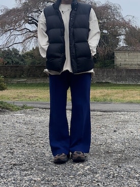 「アイテム（ダウンベスト）」を使った、miyo_teさん（レディース・158cm・20代）の秋コーディネート