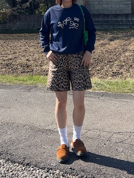 「アイテム（モカシン/デッキシューズ）」を使った、miyo_teさん（レディース・158cm・20代）の秋コーディネート