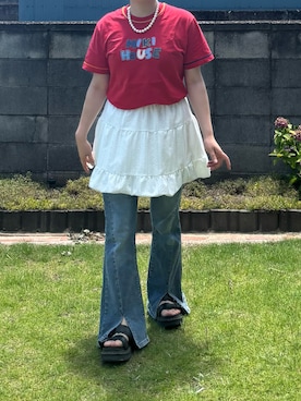 「FREE'S MART（フリーズマート）のアイテム」を使った、miyo_teさん（レディース・158cm）の夏コーディネート