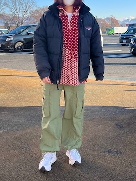 「Polo Ralph Lauren」｜「アイテム（ダウンジャケット/コート）」を使った、miyo_teさん（レディース・158cm）の冬コーディネート