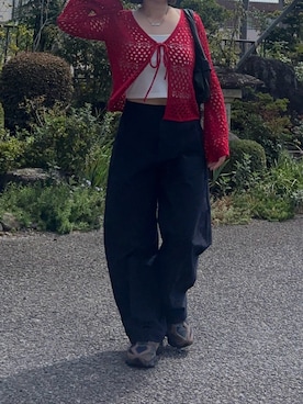 「クロップド丈」｜miyo_teさん（レディース・158cm）の秋コーディネート