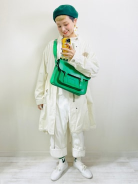 「Zatchels（ザッチェルズ）のアイテム」を使った、moratoriamu.さん（レディース・155cm）の冬コーディネート