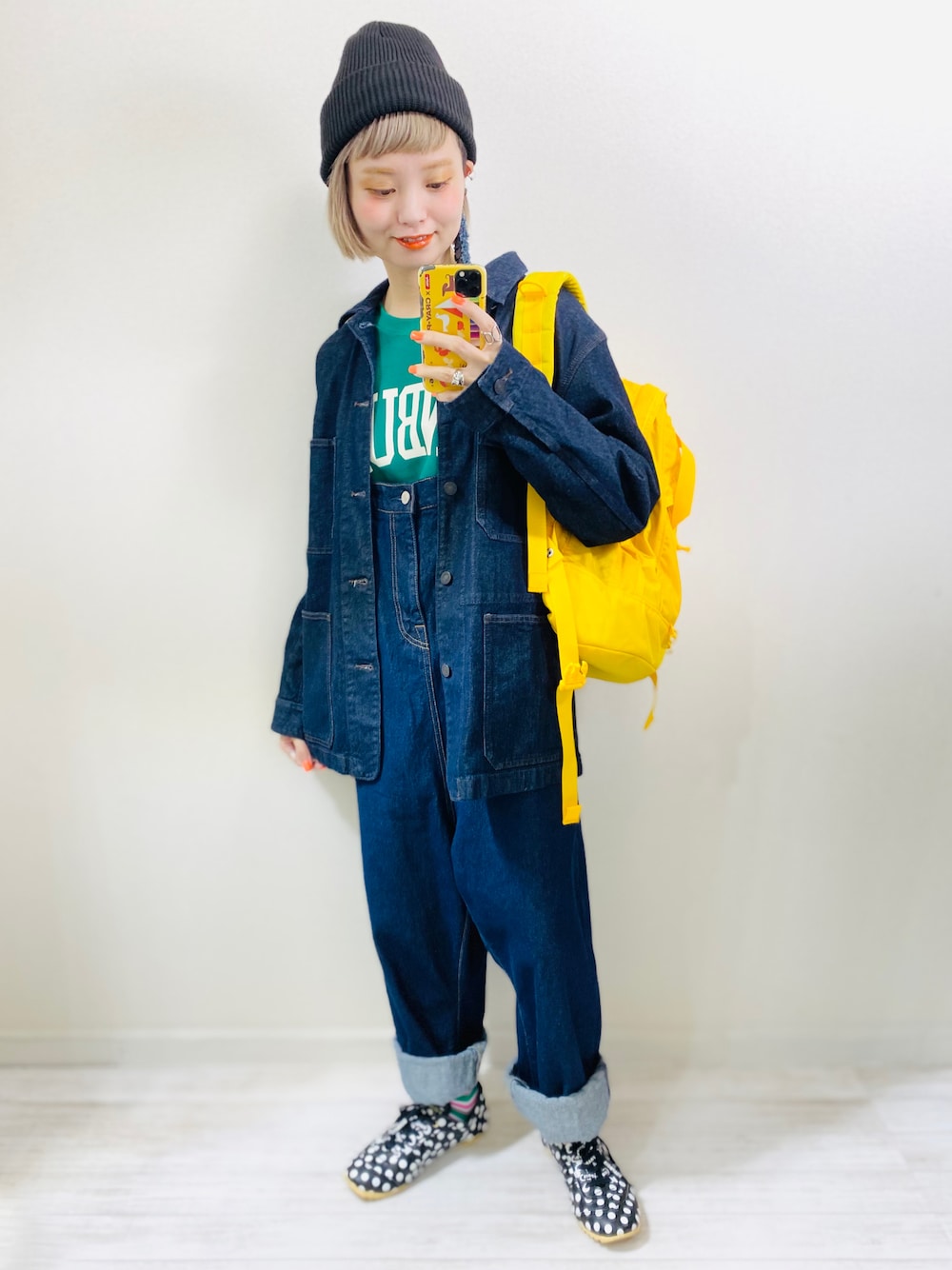 Urvin（アービン）　オーバーオール アービン アーヴィン 濃紺 5P デニムサロペットパンツ