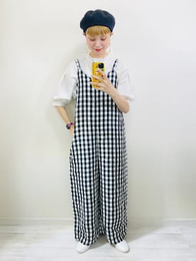 「GRL」｜「アイテム（サロペット/オーバーオール）」を使った、moratoriamu.さん（レディース・155cm）の秋コーディネート