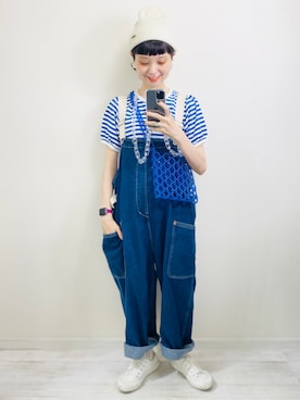 「SPINNS（スピンズ）のアイテム（PC・スマホグッズ/家電）」を使った、moratoriamu.さん（レディース・155cm）の夏コーディネート