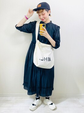 「yield（イールド）のアイテム」を使った、moratoriamu.さん（レディース・155cm）の夏コーディネート