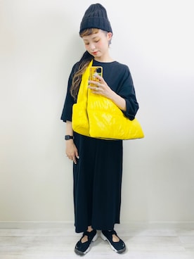 「coca（coca）（コカ）のアイテム（ワンピース/ドレス）」を使った、moratoriamu.さん（レディース・155cm）の春コーディネート