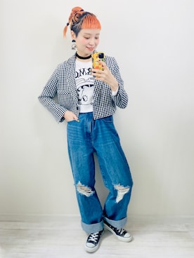 moratoriamu.さん(レディース・155cm)の春コーディネート