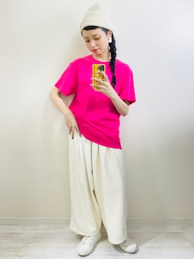 「MERLOT（メルロー）のアイテム（ピアス（両耳用））」を使った、moratoriamu.さん（レディース・155cm）の春コーディネート