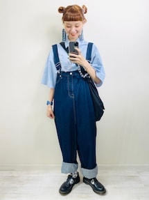Urvin（アービン）　オーバーオール アービン アーヴィン 濃紺 5P デニムサロペットパンツ
