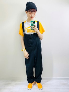 「MR.BOHO（ミスターボーホー）のアイテム」を使った、moratoriamu.さん（レディース・155cm）の秋コーディネート