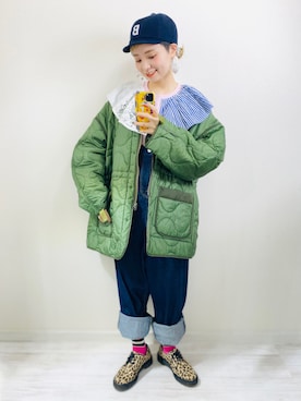 「CIAOPANIC TYPY（チャオパニックティピー）のアイテム（その他アウター）」を使った、moratoriamu.さん（レディース・155cm）の冬コーディネート