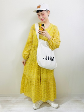 「yield（イールド）のアイテム」を使った、moratoriamu.さん（レディース・155cm）の春コーディネート